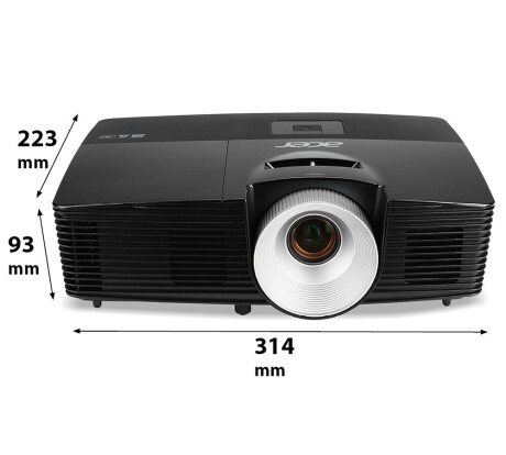 Acer X1383WH 3D Heimkino Beamer mit 3100 ANSI-Lumen und WXGA Auflösung