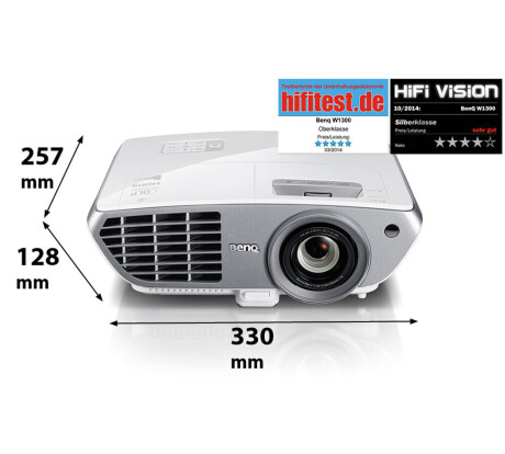 BenQ W1300 3D Heimkino Beamer mit 2000 ANSI-Lumen und Full-HD