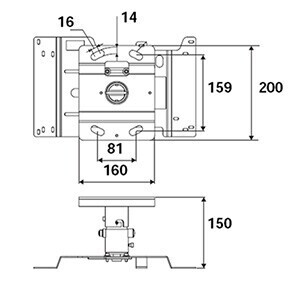 Epson Deckenhalterung ELPMB22 für Epson G-Serie