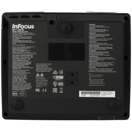 InFocus IN1118HD Mobiler Beamer mit 2400 ANSI-Lumen und Full-HD