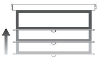 Optoma DS-9084PMG+ Rollo Leinwand, 186 x 104.5 16:9, mattweiss