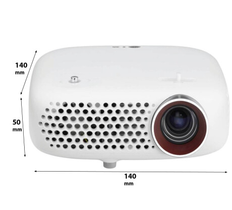 LG PW600G Mini Beamer mit 600 ANSI-Lumen und WXGA Auflösung