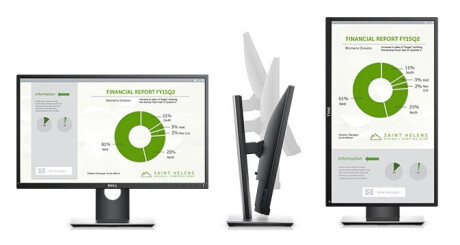 Dell P2417H 24" LCD Monitor mit Full-HD und 6ms Reaktionszeit