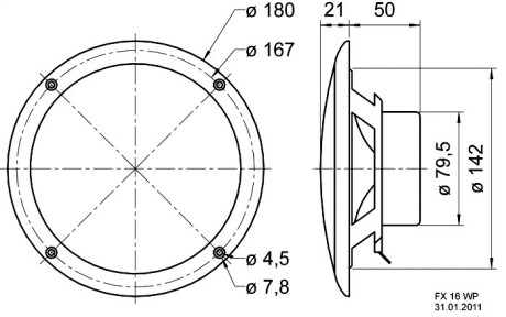 Visaton FX 16 WP - 4 Ohm / Paar