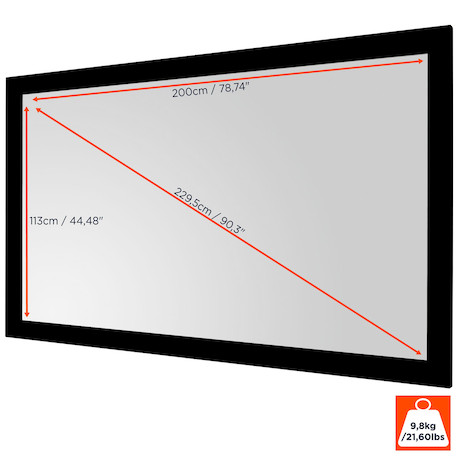 celexon basic Rahmen Leinwand 200 x 113 cm