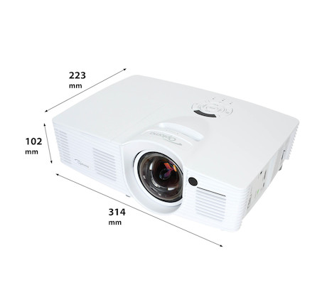 Optoma GT1080 Darbee Kurzdistanzbeamer mit 3000 ANSI-Lumen und Full-HD