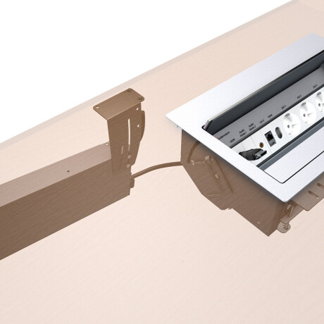 Kindermann CableCaddy Universeller, manueller Kabeleinzug per Federkraft für AV- und Datenrundkabel