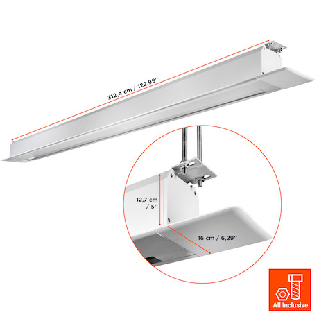 celexon Deckeneinbauleinwand Motor Professional Plus 280 x 210 cm