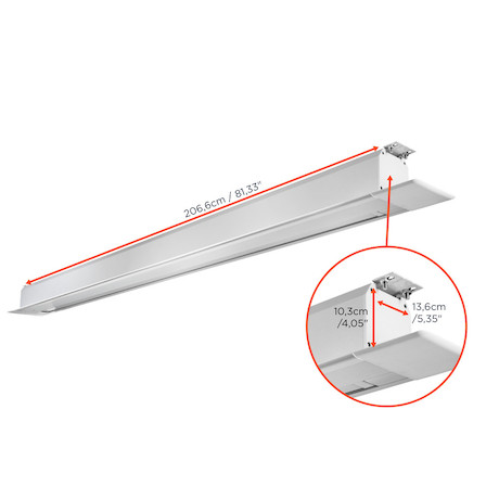 celexon Deckeneinbauleinwand Motor Professional Plus 160 x 100 cm