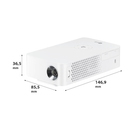 LG PH30JG Mini Beamer mit 250 ANSI-Lumen und WXGA Auflösung