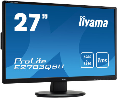 iiyama ProLite E2783QSU-B1 27" LCD Monitor mit WQHD und 1ms