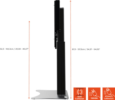 celexon Expert elektrisch höhenverstellbarer Display-Ständer Adjust-4275PB - 50cm