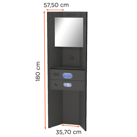 celexon Hygiene Station 180 basic plus (Desinfektion / Masken) - Anthrazit