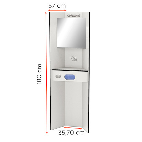 celexon Hygiene Station 180 basic (Desinfektion / Masken) - Weiß