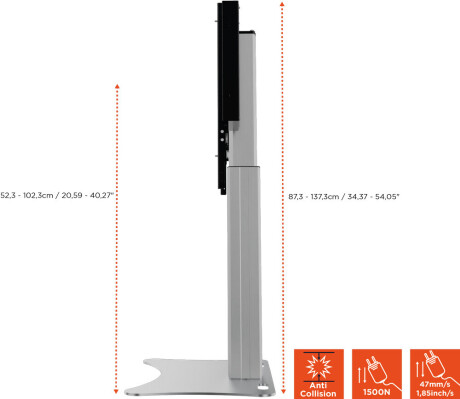 celexon Expert elektrisch höhenverstellbarer Display-Ständer Adjust-4275PS - 50cm