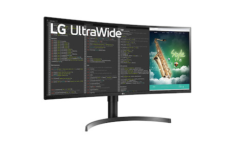LG 35WN75C-B 35'' Ultrawide Curved-Monitor mit 5ms und QHD