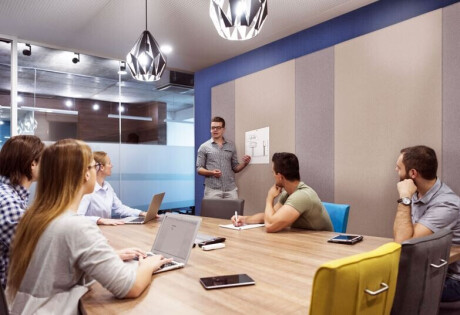 Legamaster WALL-UP Akustik-Pinboard 200x119,5cm Soft beige