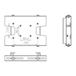 Hagor T-Träger Adapter für Hagor Deckenhalterung an T- und Doppel-T Trägern