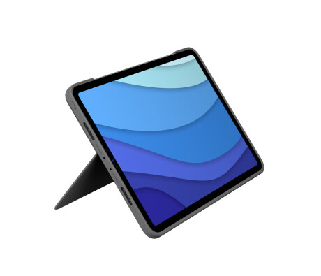 Logitech Combo Touch Tastatur und Foliohülle mit Trackpad für Apple 12.9-inch iPad Pro (5. Generatio