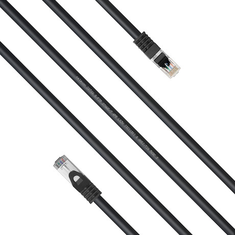 celexon CAT 6A Patchkabel - S/FTP 5,0m, schwarz