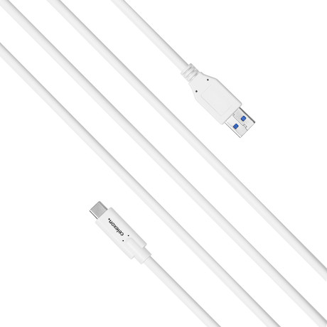 celexon USB-C zu USB-A - USB 3.1 Gen2 Kabel, 0,5m, weiß