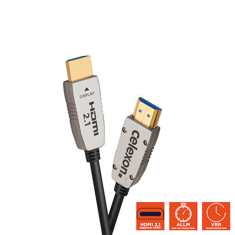 celexon HDMI Glasfaserkabel 2.1 - 10m, schwarz - Demo
