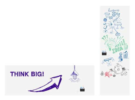 Legamaster WRAP-UP Whiteboard-Folie 101 x 300 cm