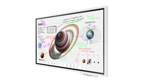 Samsung Flip Pro WM65B 65" interaktives Touchdisplay mit 4K UHD inkl. Rollwagen und Anschlussbox