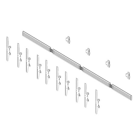 Hagor comPROnents® Menuboard Wandhalterung für 5 Displays 46-65" Portrait|max.VESA 400x600