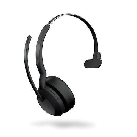 Jabra Evolve2 55 Link380a MS Mono – schnurloses Mono Headset mit USB-A zertifiziert für Microsoft Te