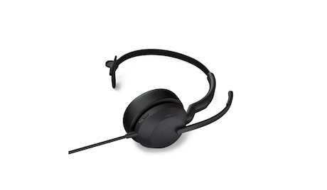Jabra Evolve2 50 Link380a MS Mono – schnurgebundenes Mono Headset mit USB-A zertifiziert für Microso