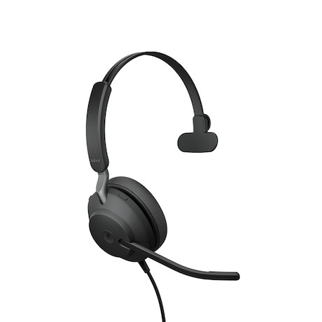 Jabra Evolve2 40 SE - Schnurgebundenes Mono Headset zertifiziert für UC, mit USB-A