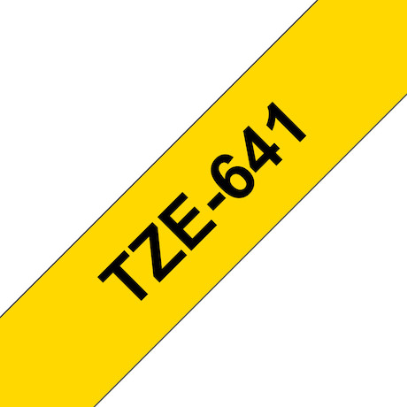 Brother TZe-641 Schriftband schwarz/gelb 18mm/8m