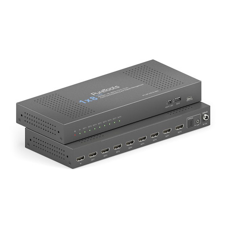 Purelink PureTools - 1x8 HDMI2.1 Splitter - 48Gbps - 8K (60Hz 4:2:0) 12 bit, Audio De-Embedding und