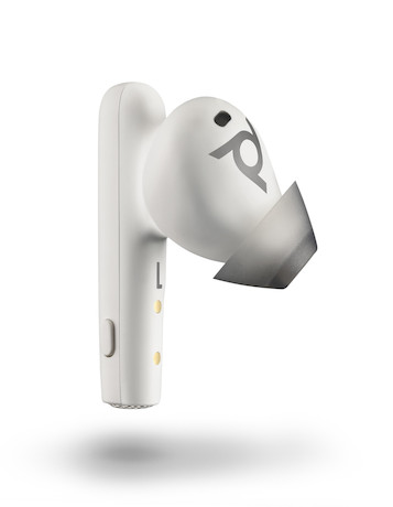 Poly Voyager Free 60+ UC USB-A Earbuds mit Touchscreen Ladecase, weiß