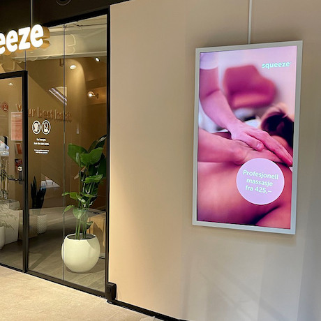 HI-ND 75" Wandgehäuse PROTECT, Hochformat, weiß