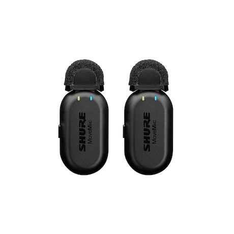 Shure MOVEMIC TWO Set mit zwei Funk-Ansteckmikrofonen