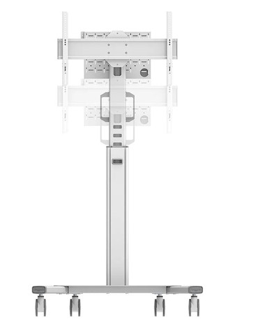 Neomounts FL50S-825WH1 mobiler Bodenständer für 37-75" Bildschirme - Weiß