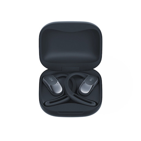 SHOKZ OpenFit Air Open-Ear-Design Bluetooth Kopfhörer mit 28 Stunden Wiedergabezeit | Farbe: Schwarz