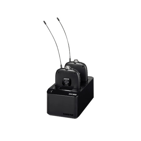 Shure SBC203 2-fach-Ladestation für SB903 Lithium-Ionen-Akkus
