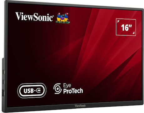 ViewSonic VA1650 16“ leichter tragbarer USB-C Monitor