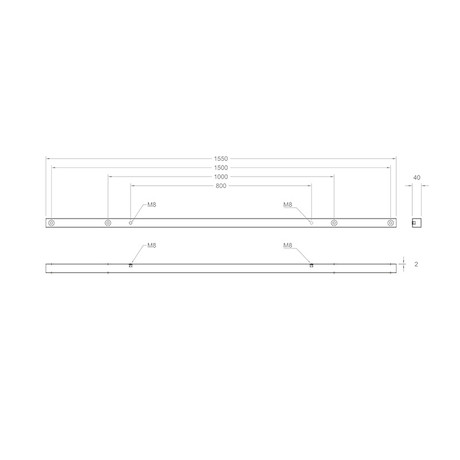 Hagor Adapter VESA 1500/1000/800 - optional zur Erweiterung der VESA-Norm