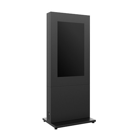 Hagor HP Kiosk 55" FS – B2B Indoorstele für zwei Bildschirme, Back-to-Back | Portrait-Format | Bilds