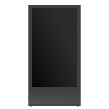 Hagor HP Kiosk 65" FS – B2B Indoorstele für zwei Bildschirme, Back-to-Back | Portrait-Format | Bilds