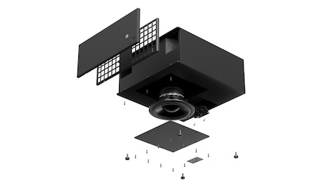 AUDAC ARCHI10X/W 10" Bandpass-Subwoofer im ultrakompakten Design für den Indoor-Einsatz in weiß