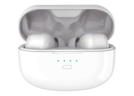 Block:Bods Bluetooth In-Ear-Kopfhörer mit bis zu 9 Stunden Spielzeit in Weiß