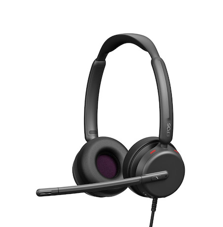 EPOS IMPACT 460T - kabelgebundenes Dual Headset USB-A / USB-C | zertifiziert für Microsoft Teams |