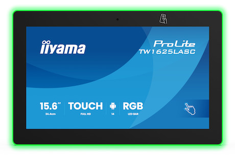iiyama ProLite TW1625LASC-B3PNR 16" PCAP Touchmonitor mit Android-Betriebssystem, NFC-/RFID-Lesegerä