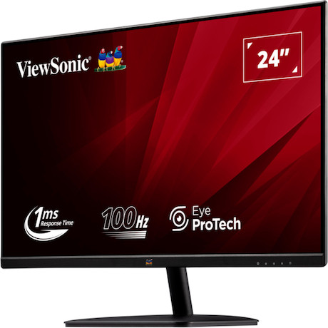 ViewSonic VA2432-MHD-3 24" Full-HD-IPS-Monitor mit 100 Hz, DisplayPort, HDMI und VGA