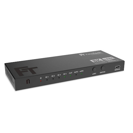Feintech AX340 HDMI 2.1 Audio Extractor 4 In 1 Out für eARC-Soundbar | eARC-TV
